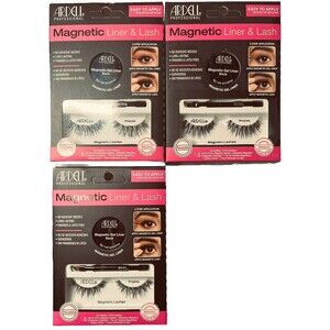 Ardell Professional Magnetic Lash & Liner Eyelashes 3 Pack Black Demi Wispies
